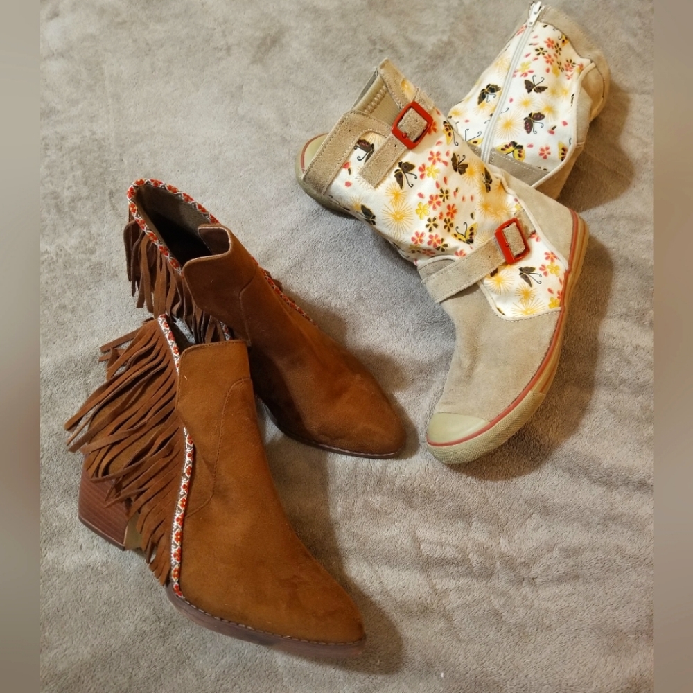 2 pair womens boots